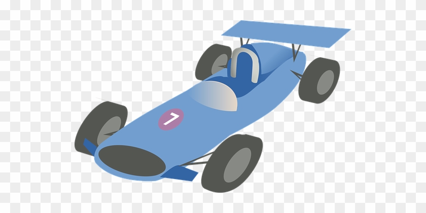 Car, Racing, Vehicle - Race Car Clipart Blue #1007823