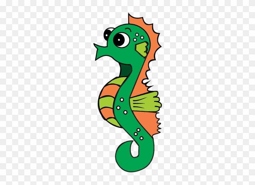 How To Draw - Easy Seahorse Drawing Kids #1007865