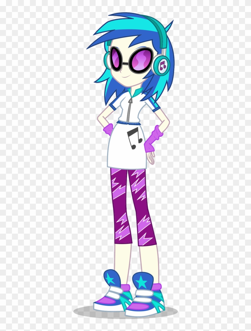 Clothes, Dj Pon-3, Equestria Girls, Fingerless Gloves, - Scratching #1007895