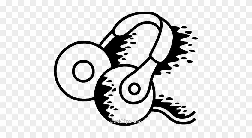 Headphones Royalty Free Vector Clip Art Illustration - Clip Art #1007916