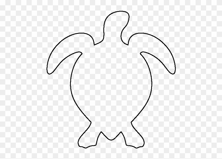 Sea Turtle Pattern - Outline Of A Turtle.
