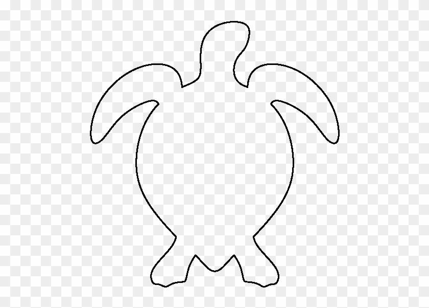 Sea Turtle Pattern - Outline Of A Turtle #1007924