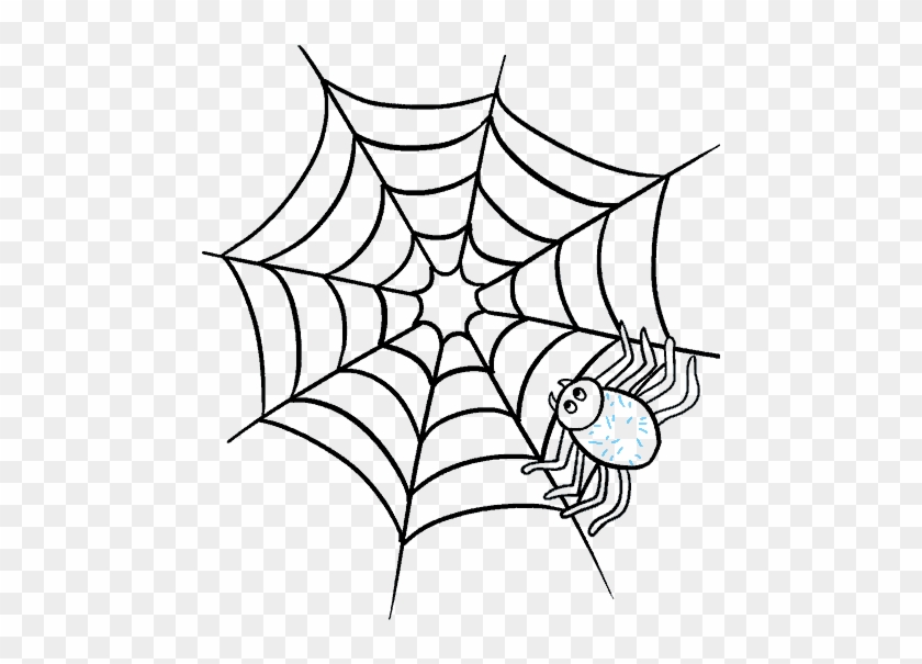 How To Draw How To Draw A Spider Web With Spider In - Draw A Spider Web #1007957