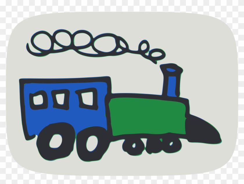 Toy Train Clipart - Hand Drawn Train #1007962