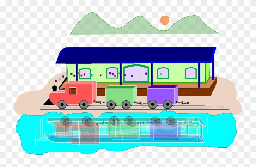 Crude Cartoon Train Clipart - Trenzinho Png #1007977