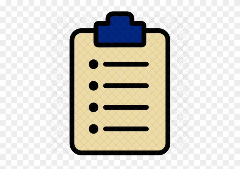 Ordered, File, Document, Note, Paper, Clipboard, Check, - Note Paper Icon #1007992