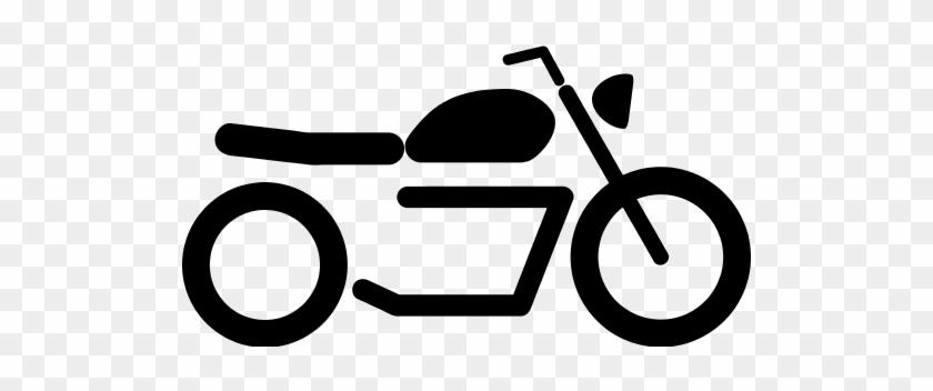 Motorcycle, Vehicle Icon - Motorbike Icon #1008038
