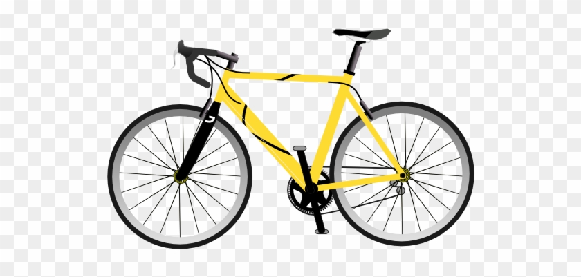 Yellow Speed Bike Clipart - Bicycle Png #1008045