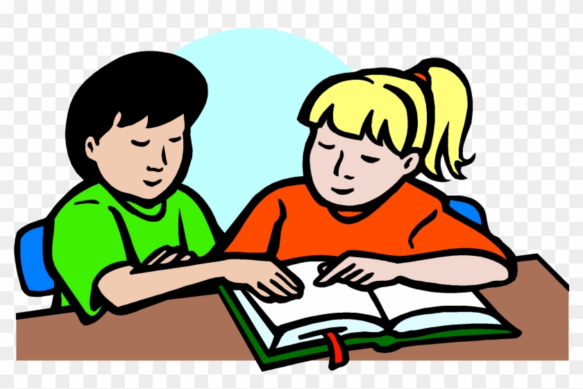 School Tutoring Cliparts - Students Studying Clip Art #1008139