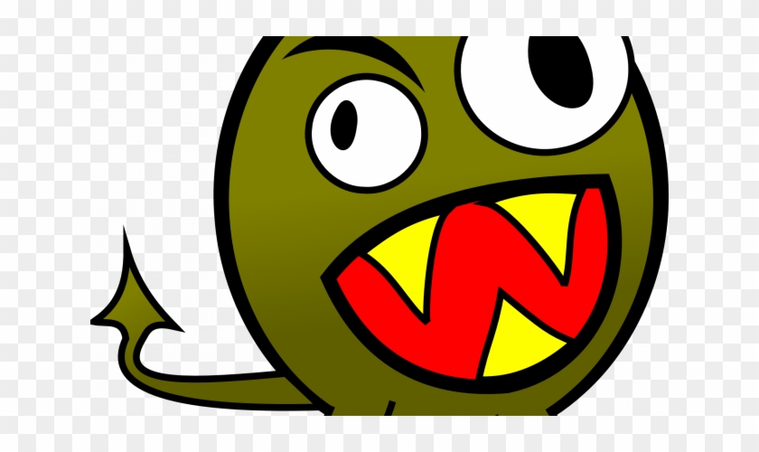 Net Clip Art Molumen Small Funny Angry Monster Halloween - Monster Clip Art #1008143