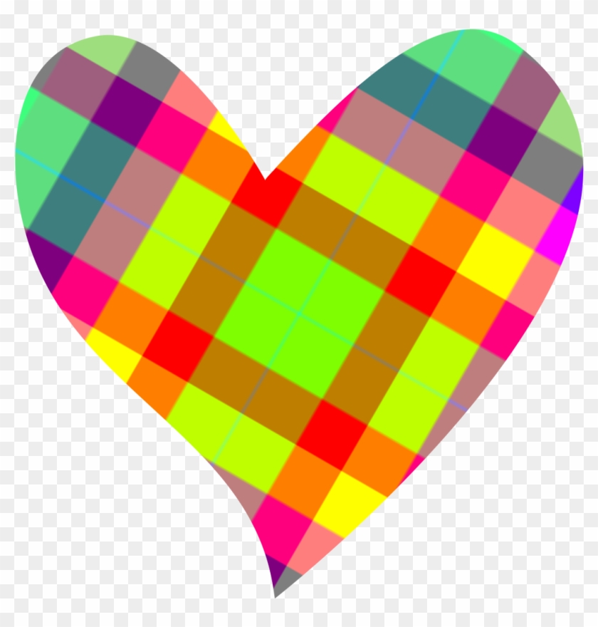 Image Of Heart Shaped Clip Art Medium Size - Colorful Heart Clip Art #1008155