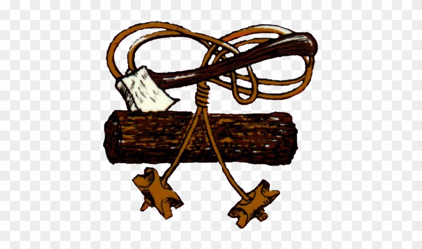 Axe Clipart Wooden Log - Boy Scout Wood Badge #1008217