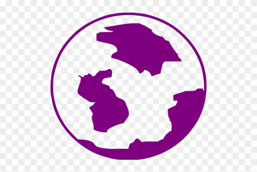 Earth Clipart Purple - Purple Globe Icon Png #1008280