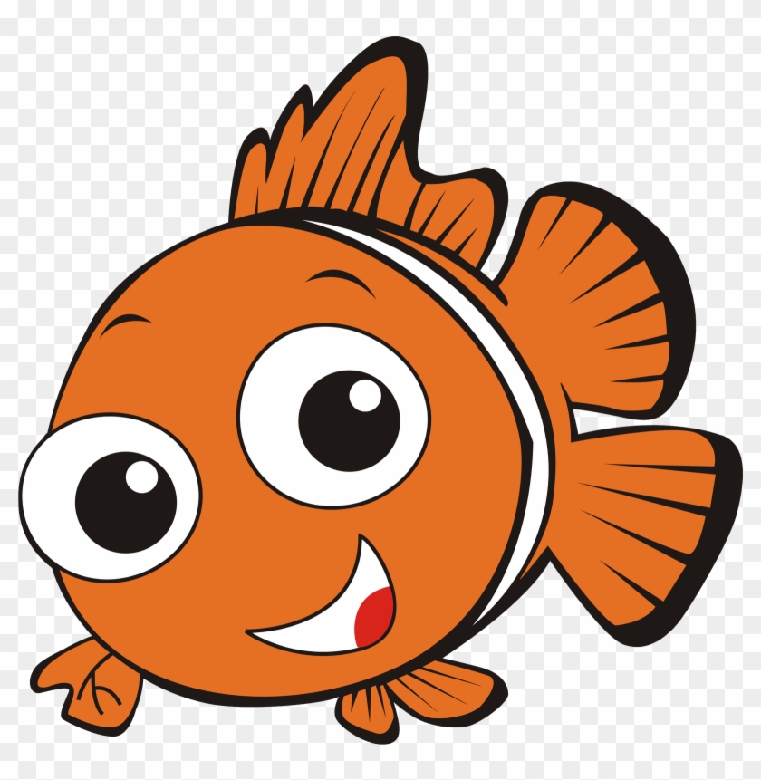 Elegant Clownfish Clipart Nemo Vector Nemo In Eps R - Animated Pictures Of Fish #1008355