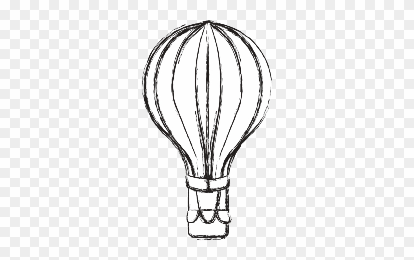 Hot Air Balloon Sketch - Hot Air Balloon #1008440