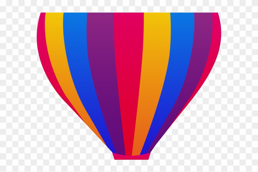 Hot Air Balloon Clipart Striped - Drawing #1008454
