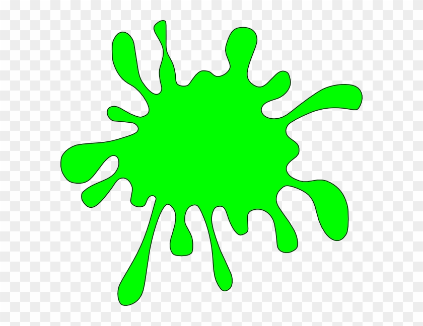 Paintball Clip Art - Green Paint Splat #1008542
