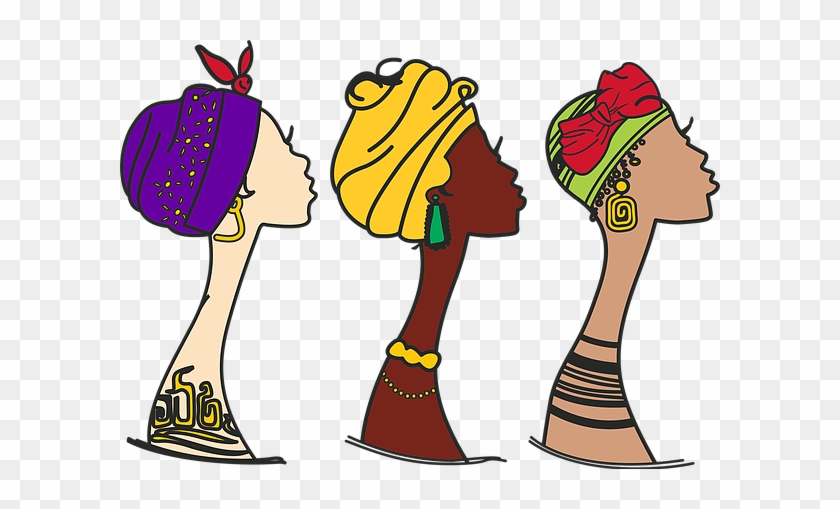 Bold Look Head Wraps And Clothing Offers You A Distinctive - Head Wrap Cartoon #1008573