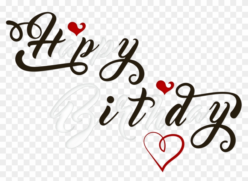 Wonderful Inspiration Happy Birthday Clipart Black - Happy Birthday Clipart Hd Png #1008643