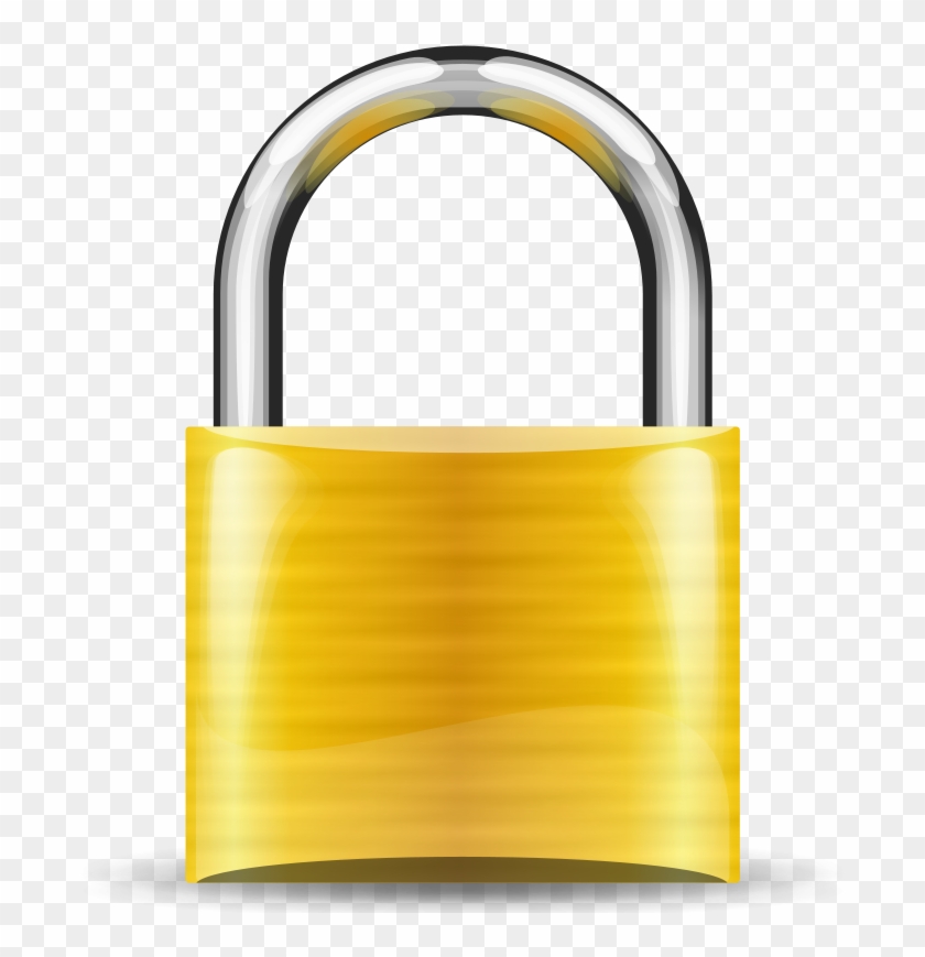 Padlock Gold Free Vector - Padlock Clipart #1008663