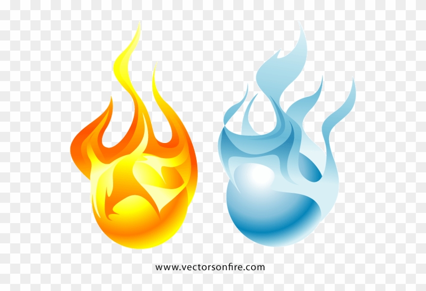 Fire And Ice Vector Clipart - Freezing #1008719