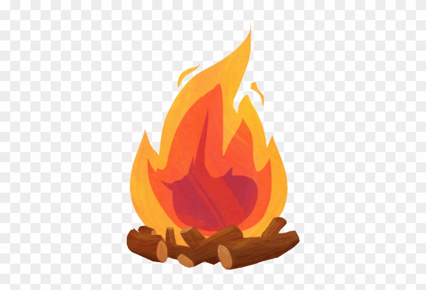 Cartoon Campfire Gif - Campfire Gif Transparent Background #1008805