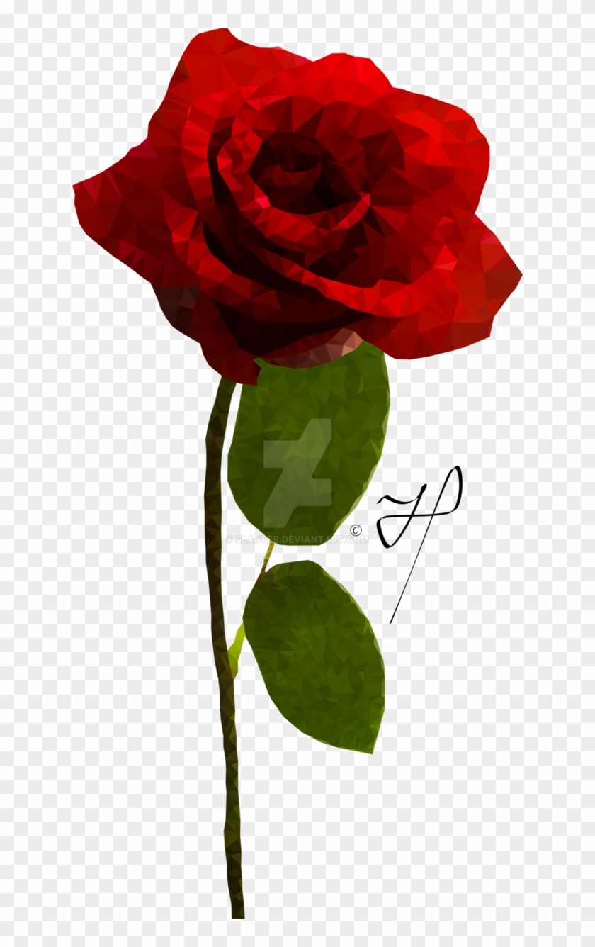 Rose Polygon Art By Slajter - Floribunda #1008816