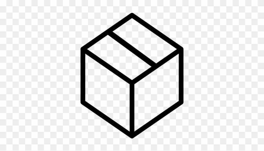 Closed Cardboard Box Vector - Cube Png #1008896