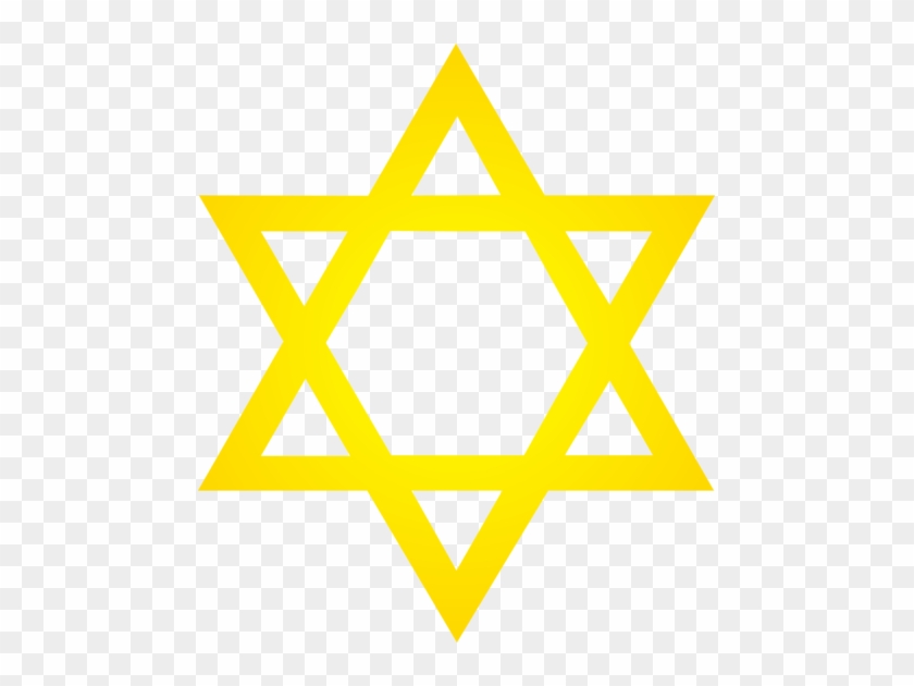 Golden Star Of David Symbol - Yellow Star Of David Symbol #1008936