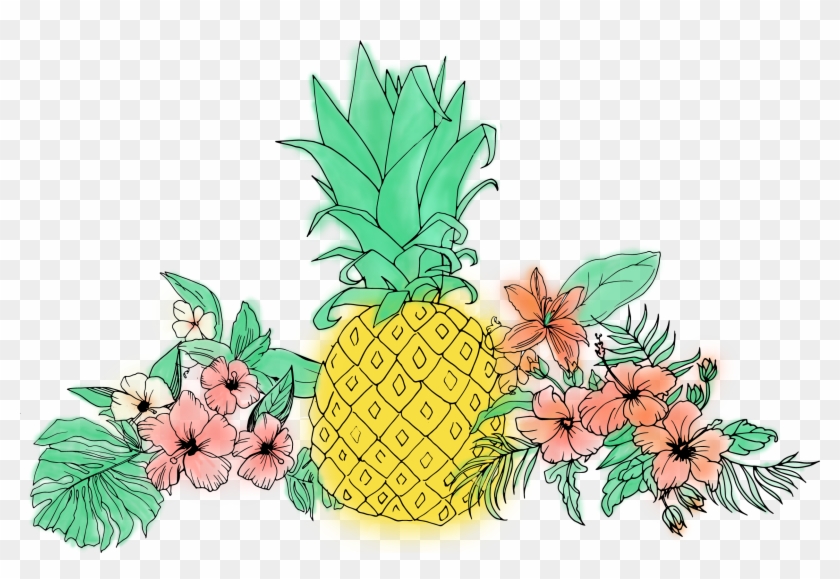 Pineapple Fruit Flower Clip Art - Ojngdafs Customized Cushion Covers Pineapple Flower #1009008