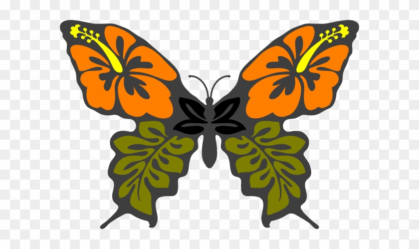 Butterfly Flower Clip Art - Nutcase Street Cycling / Skate Helmet #1009119