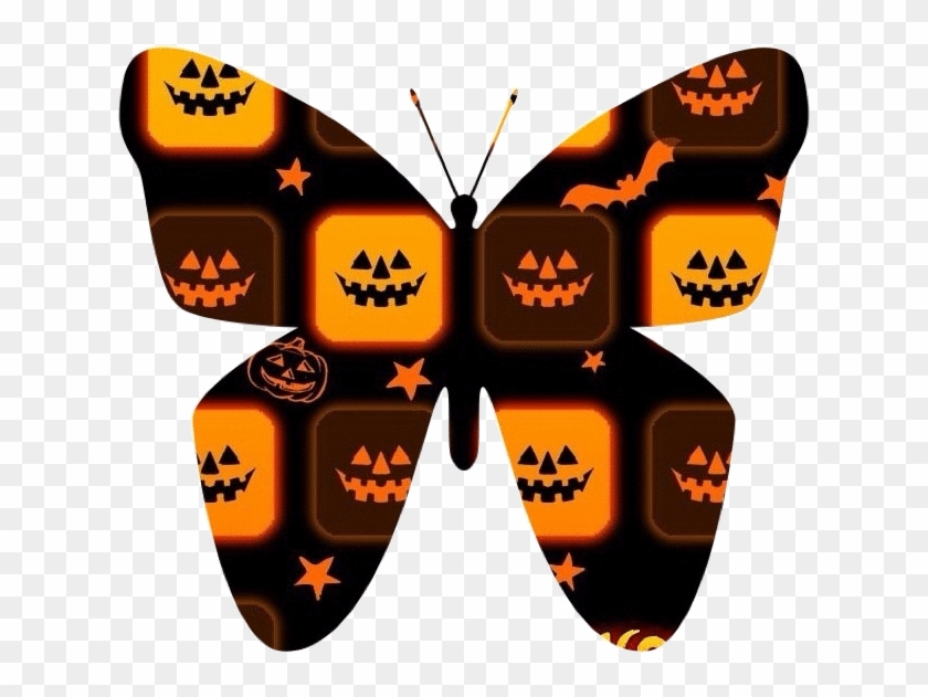 Clipart » Nature » Halloween Butterfly - Speckled Wood (butterfly #1009121
