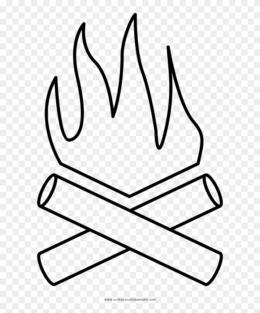 Campfire Coloring Page Pages Printable Free Pagescampfire - Disegno Da Colorare Fuoco #1009255