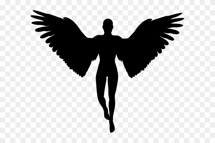 Angel, Divine, God, Feathers, Holy - Angel Silhouette Png #1009282