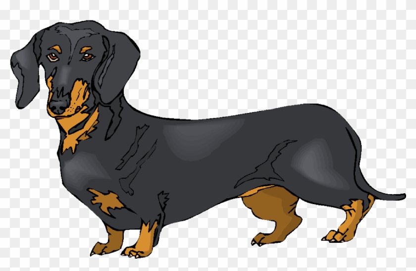 Doxie Clip Art Clipart Collection - Dachshund (custom) Throw Blanket #1009312