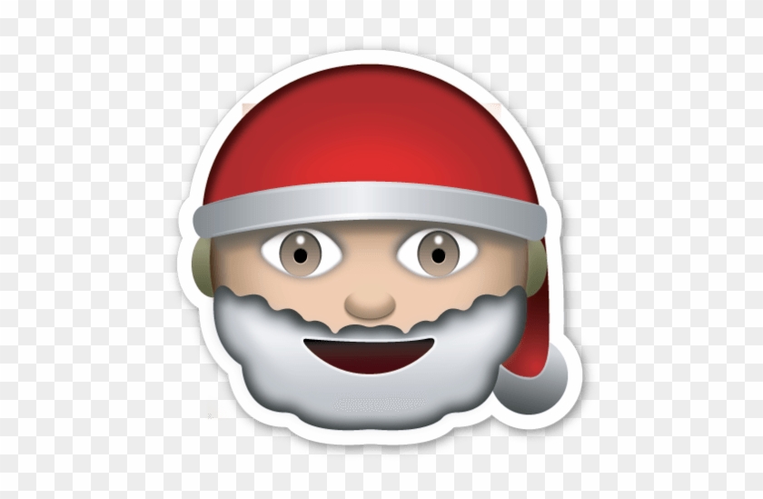 Christmas Santa Emoji - Christmas Emoji Sticker #1009326