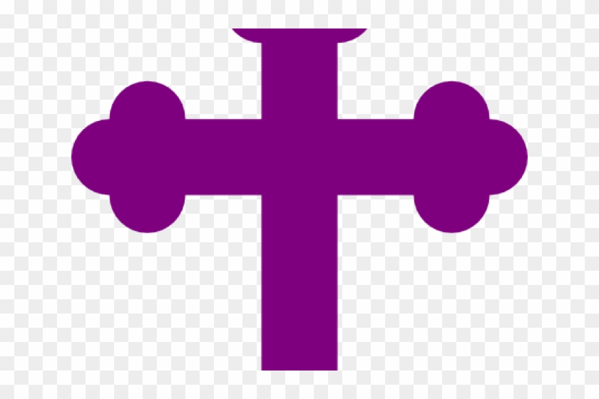 Purple Cross Cliparts - Christening Cross #1009338