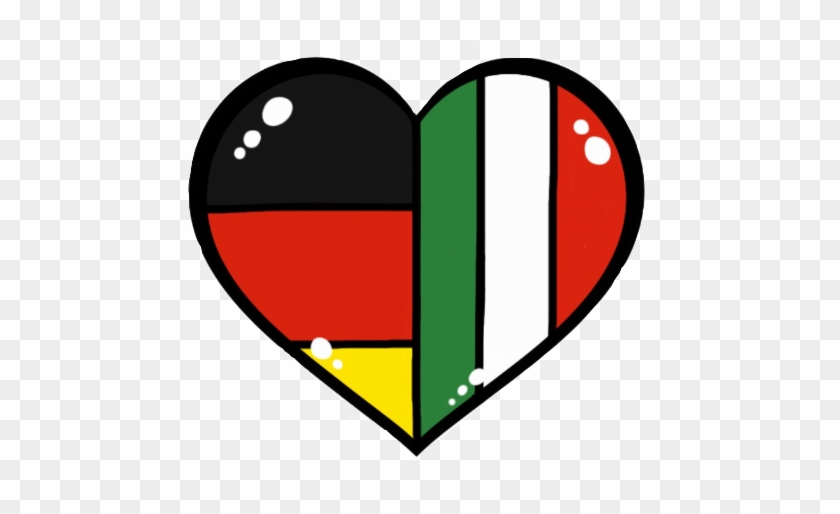 Italy X Germany Heart By Twodiamondswords - Italy In Heart #1009408