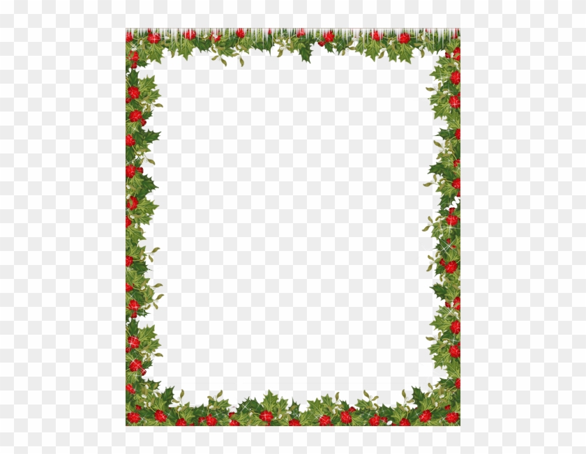 Holiday Transparent Frame - Christmas Border Clipart Png #1009451