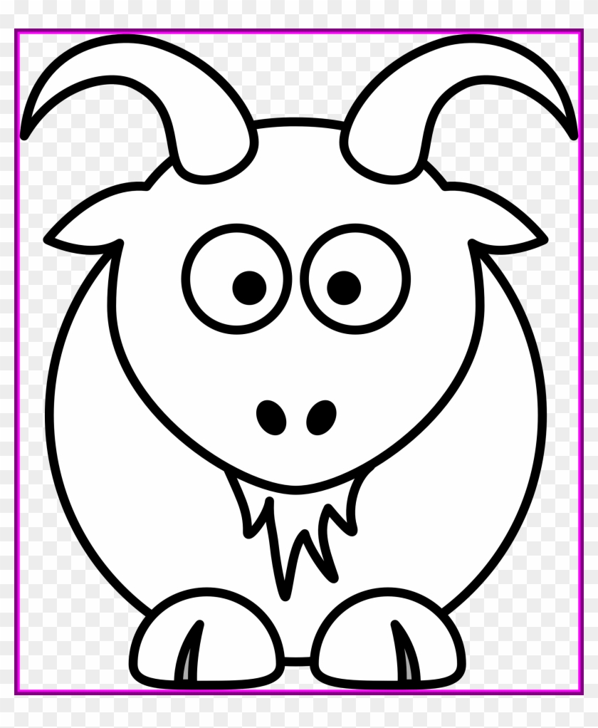 Best Animals Clipart Black And White Felting Picture - Goat Cartoon Easy To  Draw - Free Transparent PNG Clipart Images Download