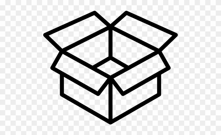 Open Cardboard Box Free Icon - Box Icon Png Free #1009472