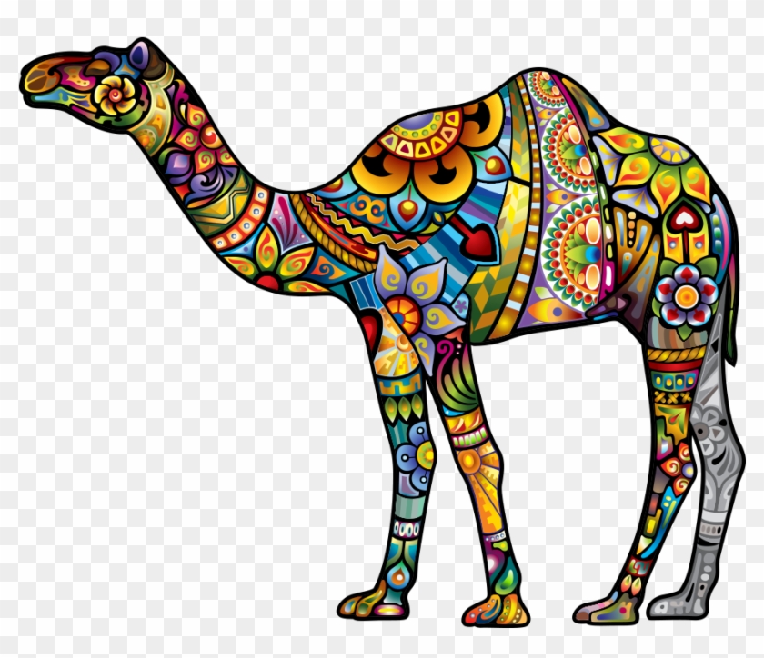 Dromedary Tattoo Illustration - Camel Vectors #1009480