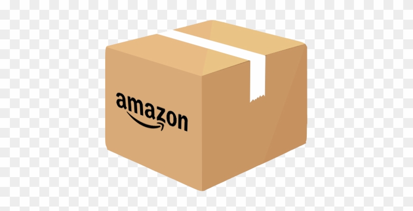 A Cardboard Box With Amazon Written On The Side - Box #1009488