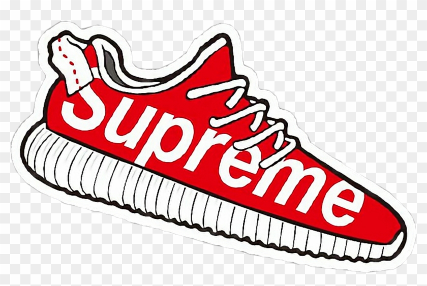 Supreme Supremestork Shoes Guccigang👅🔥 Follow - Sticker Supreme Png - Transparent PNG Images Download