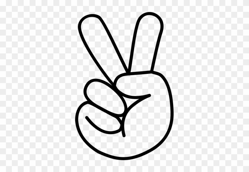 Peace Sign Hand Clipart #1009548