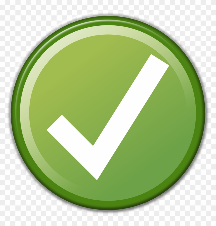 Green Check Mark 3 Icon - Circle #1009583