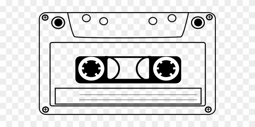Cassette Tape Audio Music Sound Retro Vint - Cassette Tape Clip Art #1009592