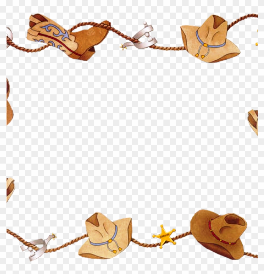 Free Cowboy Clipart Santa Clipart - Western Border Clip Art #1009621