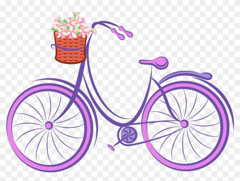 Bicycle Wheels Road Bicycle Chopper Bicycle Seatpost - Purple Bicycle Png #1009695