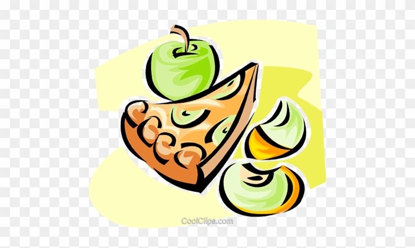 Apple Pie Royalty Free Vector Clip Art Illustration - Apple Pie Royalty Free Vector Clip Art Illustration #1009715